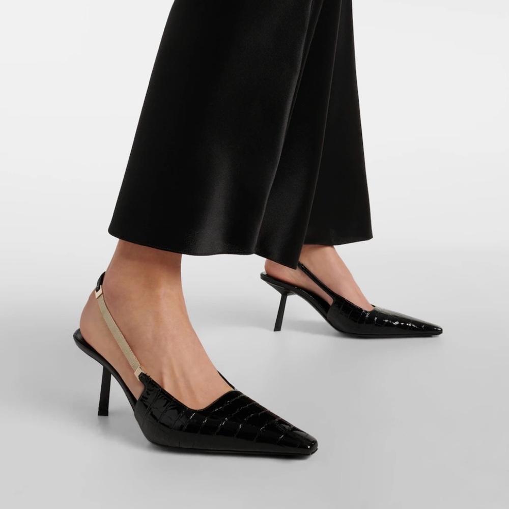 SAINT LAURENT WOMENS BLAKE SLINGBACK PUMP. SIZE 40 EU. LIKE NEW